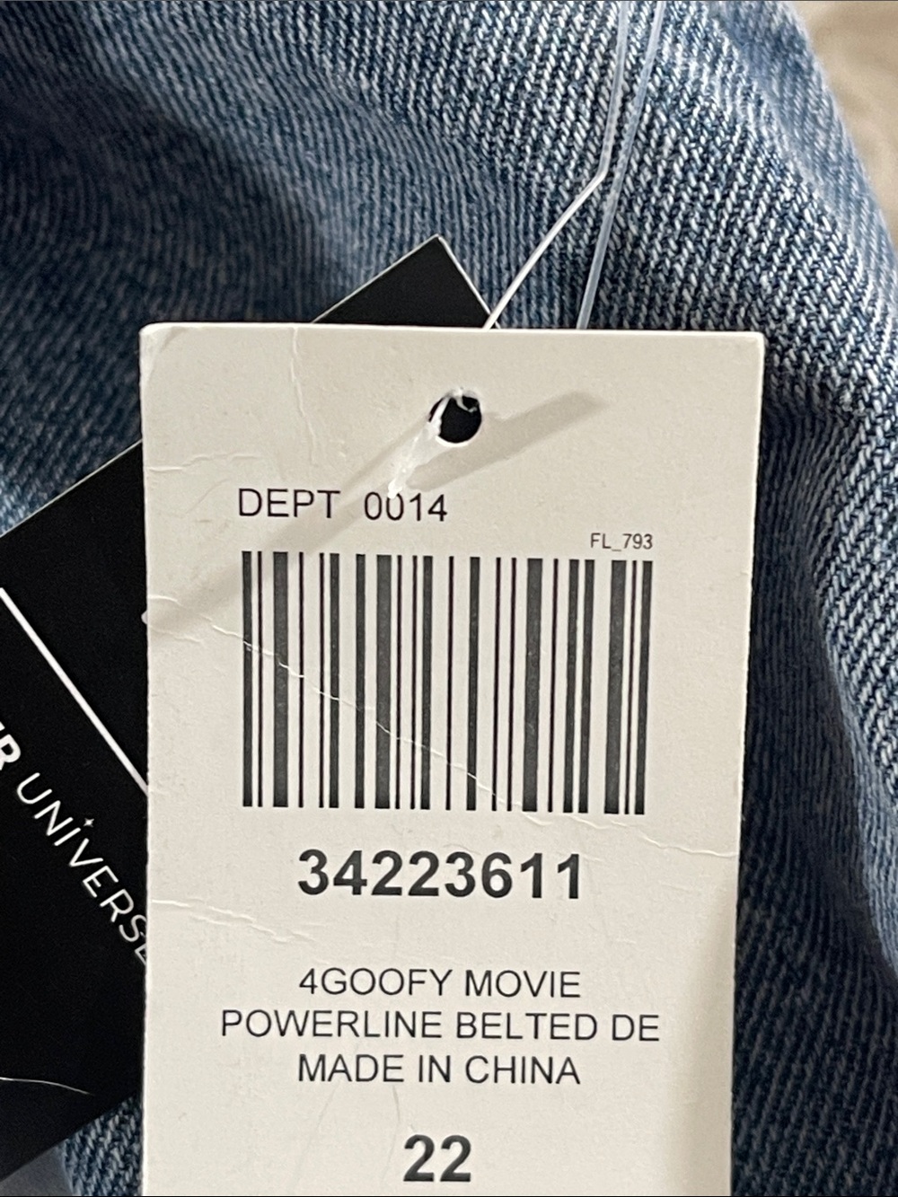 Her Universe Disney A Goofy Movie Max & Powerline Belted Straight Leg Denim Jean - Picture 9 of 13